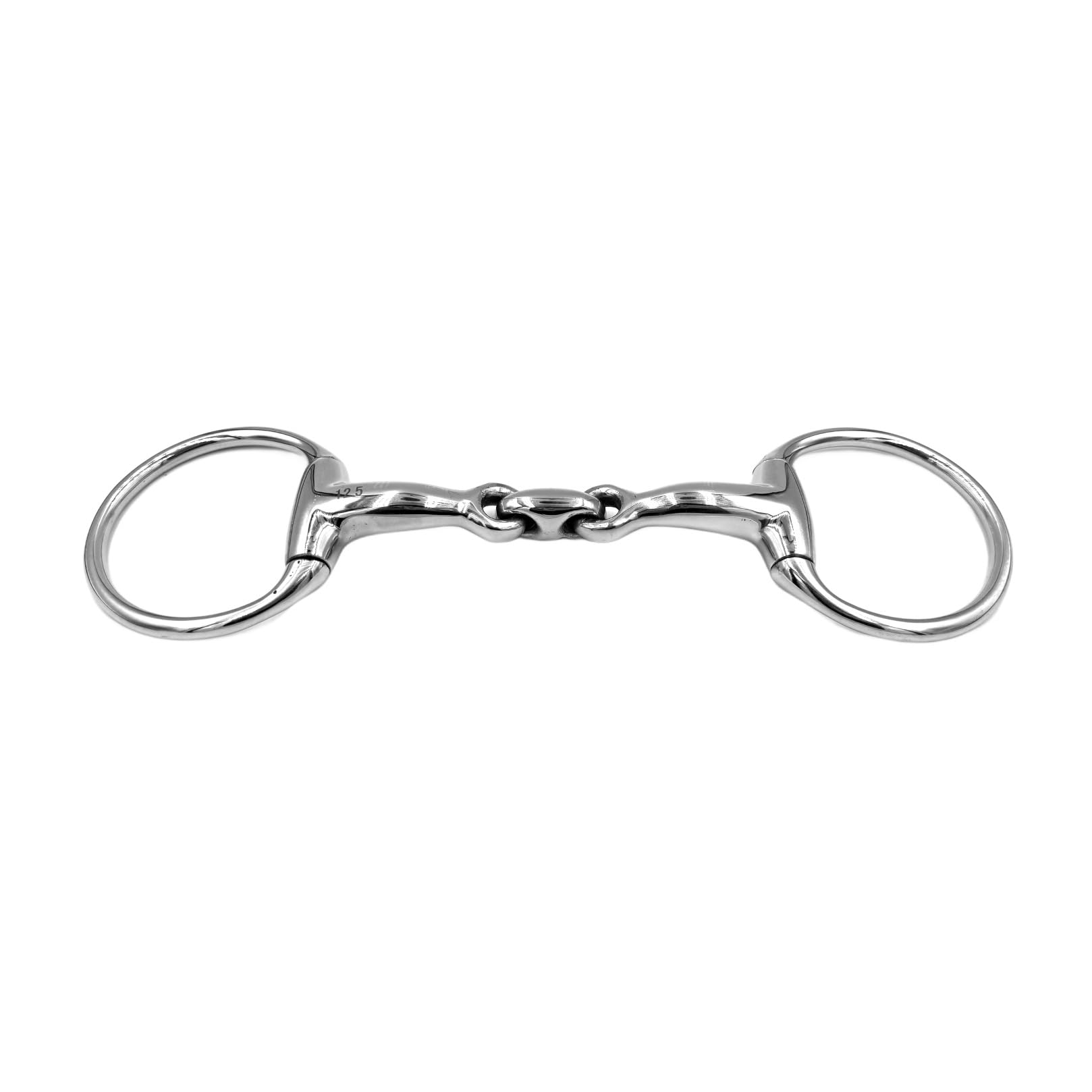 Equine Smile ES0085 ErgoBit Olive Head Bit Double Broken Stainless Steel Ring Diameter 70 mm Bit Thickness 16 mm (14.5 cm) - Image 3