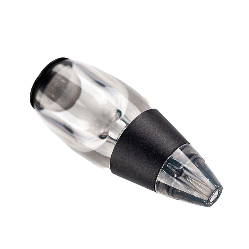 Juego de decantador de vino, vertedor portátil con filtro, accesorios de jarra de decantación rápida, utensilios de vino ideales para el hogar o fiesta, fácil de usar y limpiar
