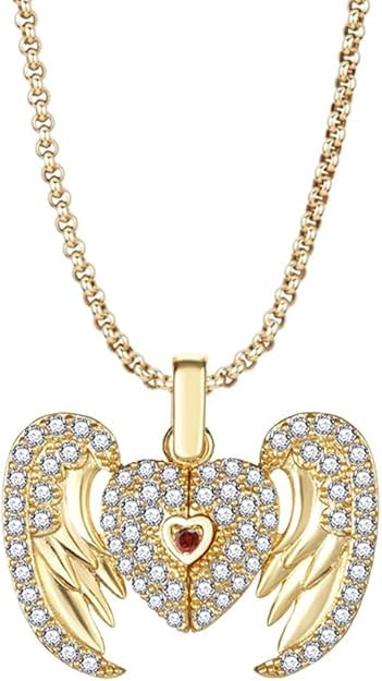 Open Heart Pendant Necklace For Women| Dainty Unique Necklaces | Personalized Gift For Her | Women's Accessories | Close & Open Heart Pendant Chain