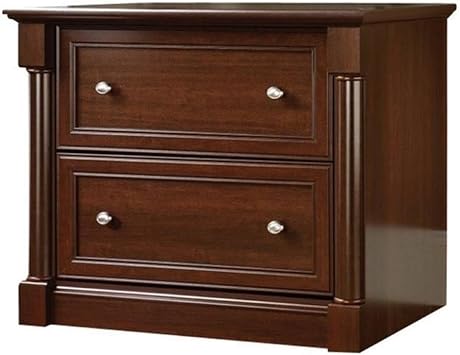 BOWERY HILL 2 Drawers 29.61" Lateral Cherry Engineered Wood Filing Cabinet Easy Assembly Stationary for Home, Office