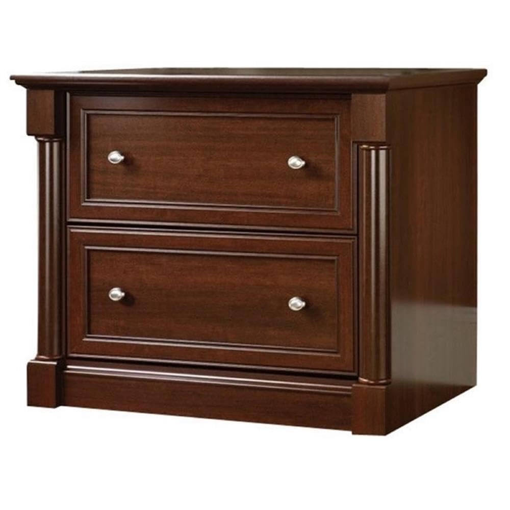 BOWERY HILL 2 Drawers 29.61" Lateral Cherry Engineered Wood Filing Cabinet Easy Assembly Stationary for Home, Office