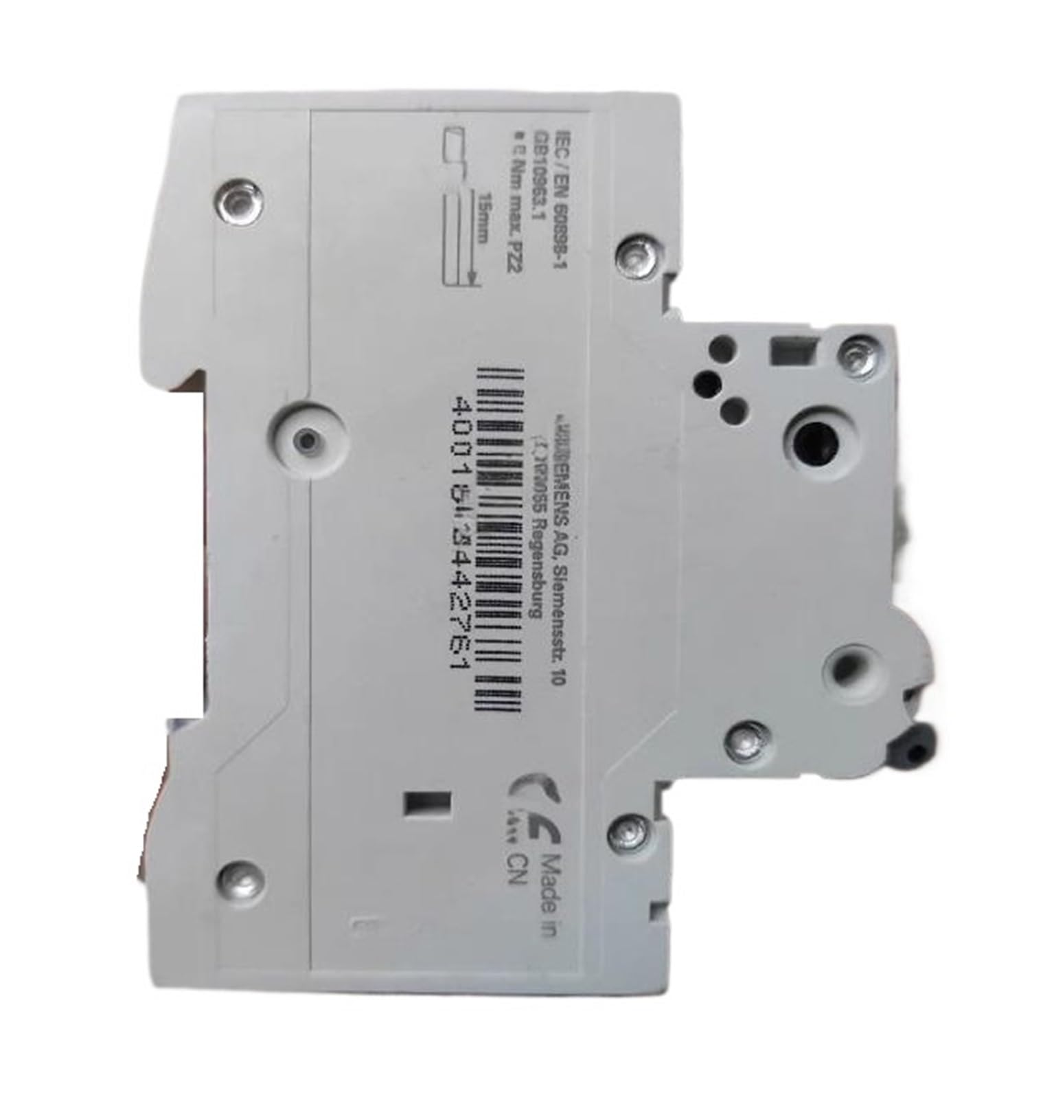 Disjoncteur miniature 5SY6101-7CC Siemens interrupteur à air unipolaire
