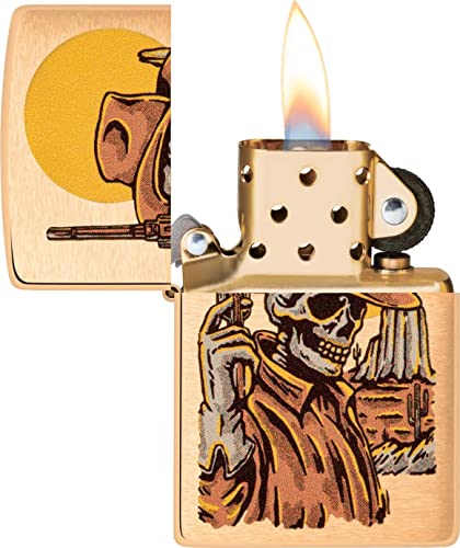 Encendedor Zippo personalizado diseño Oeste esqueleto miniatura 3