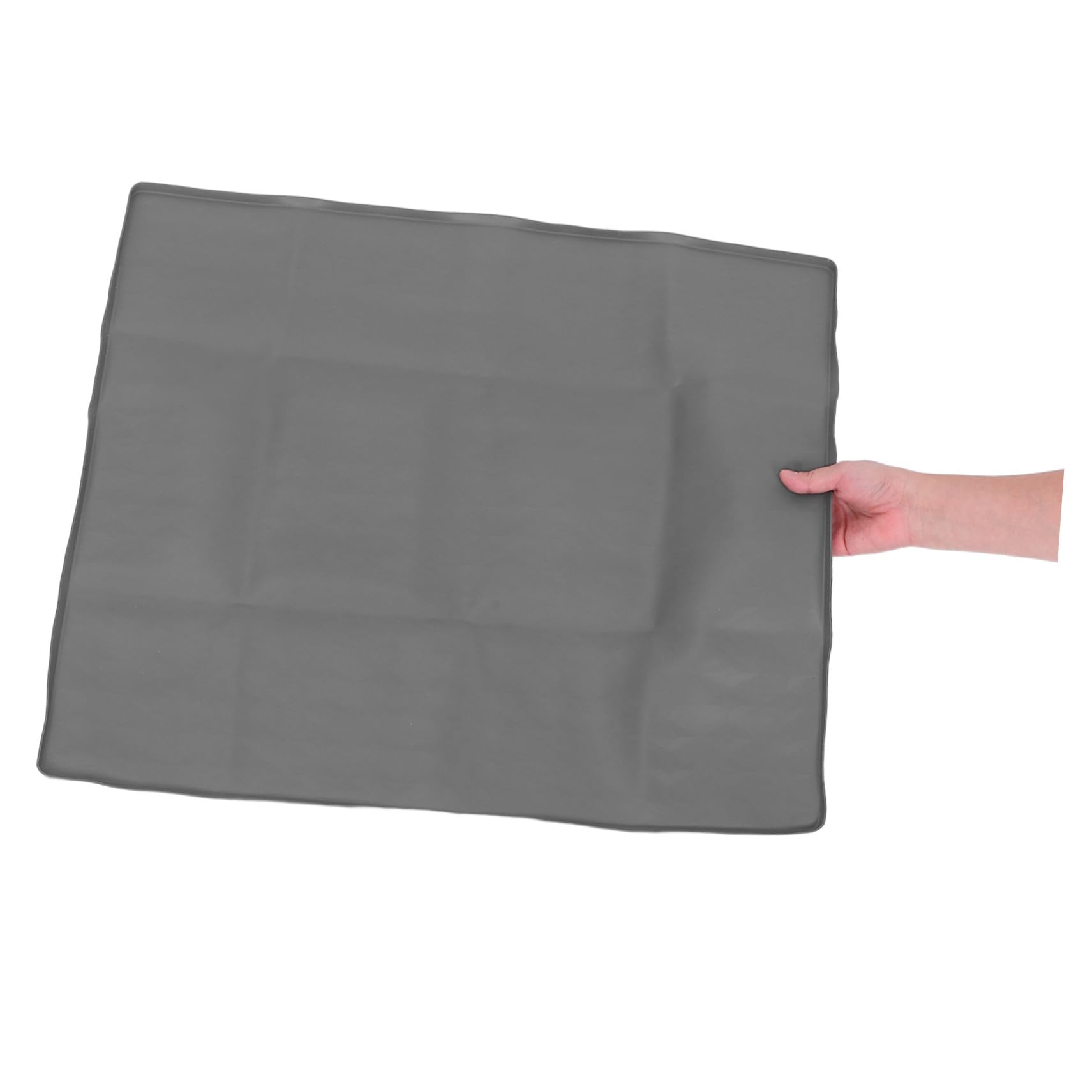 Kisangel Support pour Tapis de Propreté Chien Antidéversement en Silicone Réutilisable 60 X 50 Cm Plateau avec Rebord Haut pour Apprentissage Propreté Chiots Intérieur