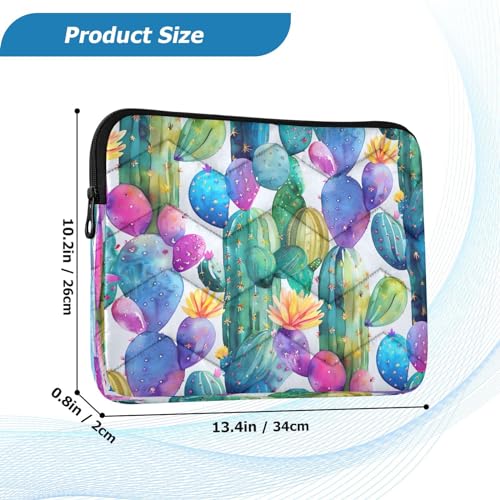 Funda para portátil 13-14 pulgadas impermeable con diseño cactus miniatura 3
