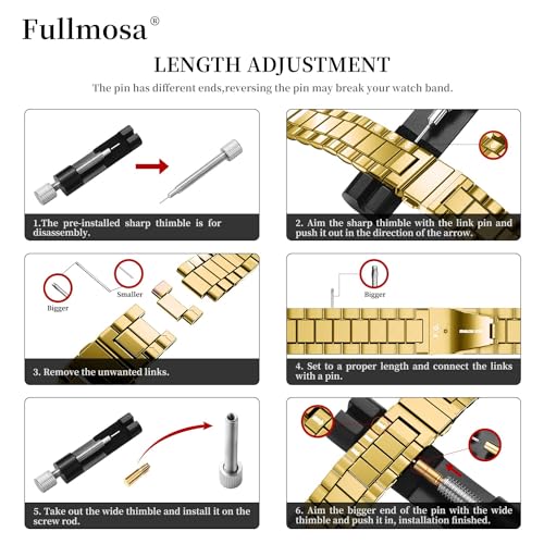 Image of Fullmosa Metal Band with Case for Apple Watch 46mm Series 11 10