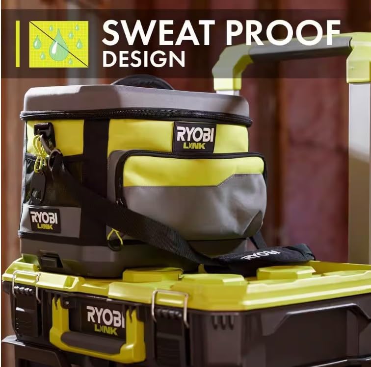 RYOBI Link Soft Cooler with Bottle Opener Beverage Soda Beer Water Ice