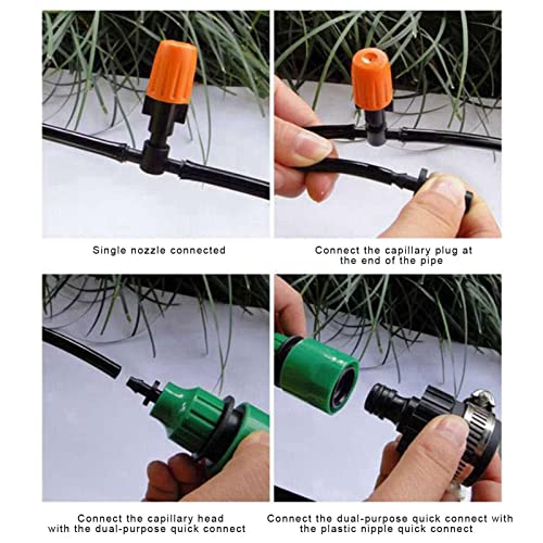 de Irrigação - de rega de 100 pés para plantas ao ar livre - Adequado para estufa, quintal, gramado,