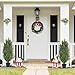 I.C.ELAINE 3ft Artificial Cedar Topiary Trees Outdoor Set of 2 - UV Resistant Faux Potted Plants, Fake Pine Evergreen Bushes & Shrubs for Front Door, Porch, Patio, Planter Decor 3 Foot