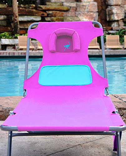 Ostrich Ladies Comfort Lounger with Chest Support, Portable Reclining Outdoor Patio Beach Lawn Camping Pool Tanning Chair - Image 3