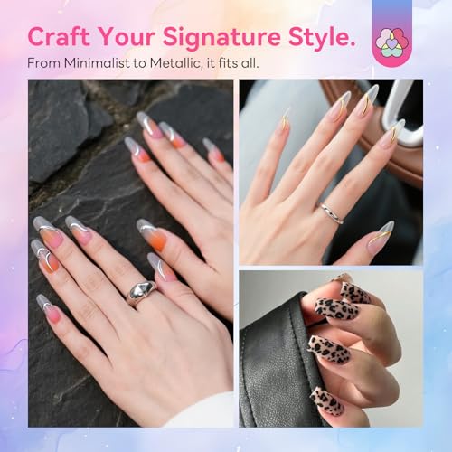 Image of SAVILAND Nail Art Pen Set: 12PCS Quick Dry 3D Nail Polish Pens for Nail Art Design with Fine Tips Acrylic Paint Markers for Drawing Liner Dotting and DIY Manicure Tools Kit at Home
