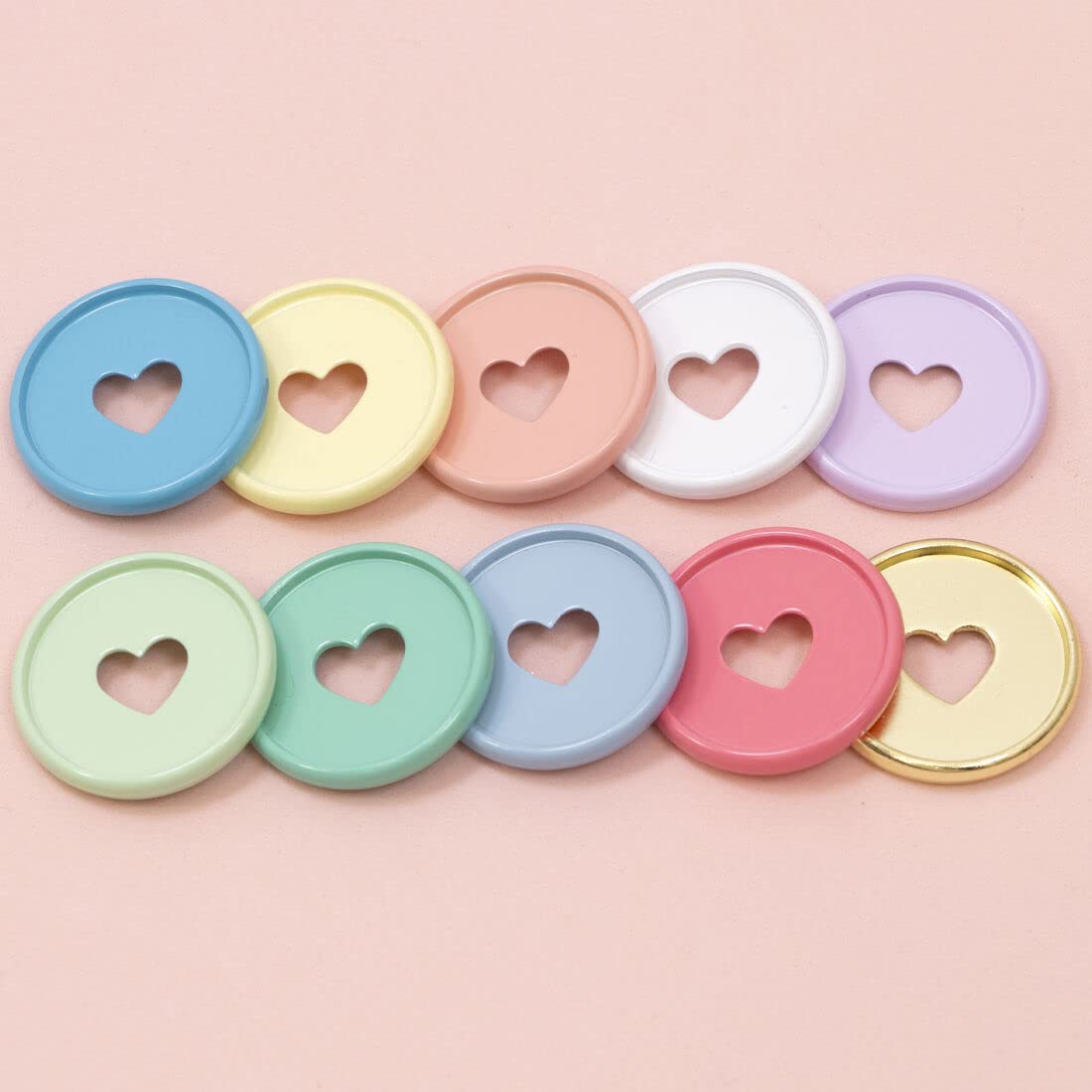 Craftelier, Metallic M Disc Rings with Heart Cut Out for Scrapbooking Binding and Other Crafts for Planners Agendas - Image 3