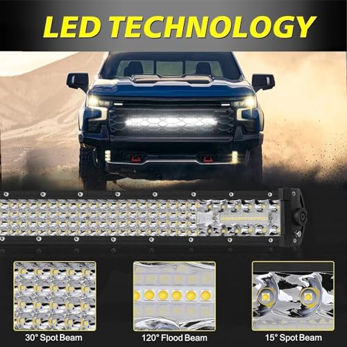 Image of 30 Inch LED Light Bar 230W Combo Quad Row Off Road Driving Light