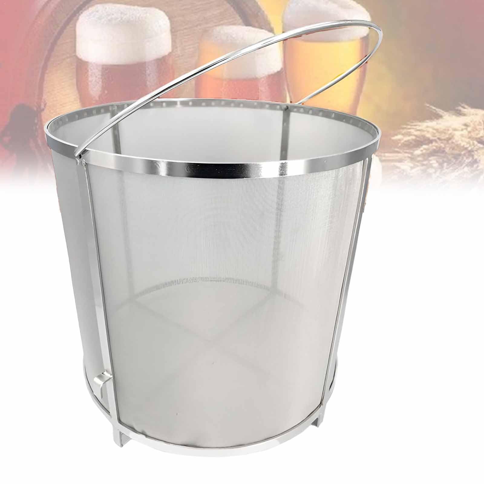 Filtro De Cerveza De Acero Inoxidable Con Malla Micrométrica, Colador De Barril Para Elaboración De Cerveza Con Soporte, Para La Elaboración Casera De Cerveza Y Vino.