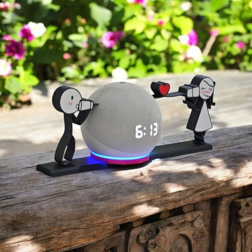 Suporte Alexa Echo Dot 4 ou Echo Dot 5. Tema Home, Amor, Love Pre...