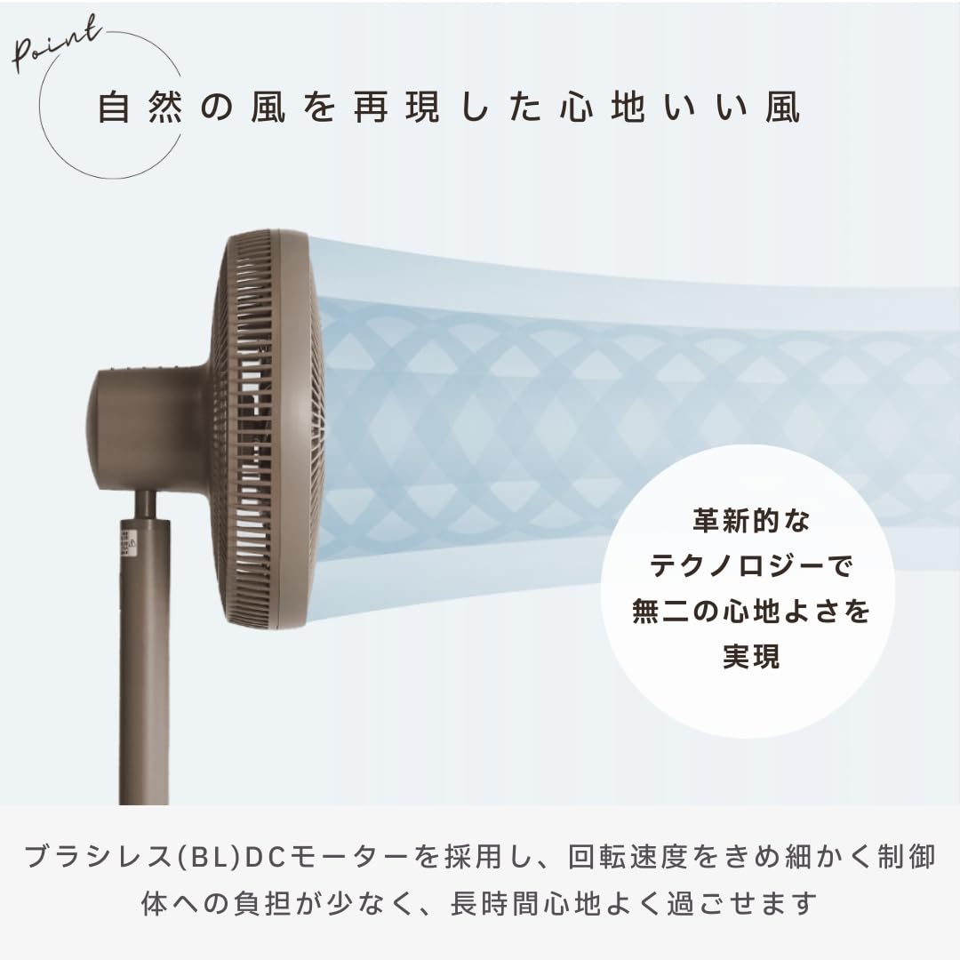 Amazon | cocono 扇風機 音声操作 スマホ操作 インテリアに溶け込む多