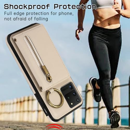Coque Galaxy S20 Ultra Asuwish ZHKLLB évite rayures étui beige - 4
