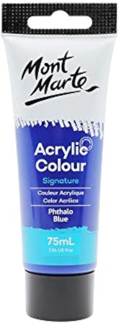 Mont Marte Acrylic Paint Studio 75ml - Phthalo Blue