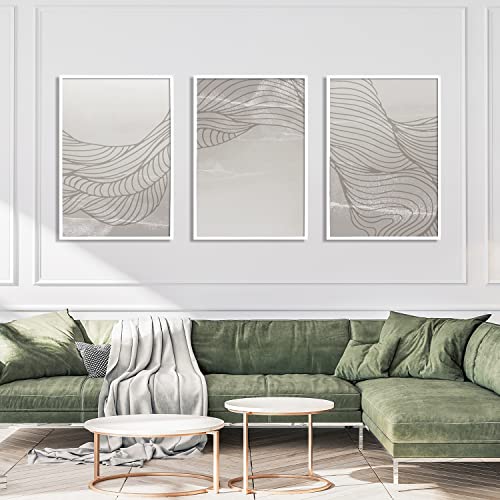 Art Maison 24X36 Inch Wood Picture Frame Set Of 3, White Gallery Wall Frames, Hanging Photo Display Frame Set For Wall Decor, Poster Certificate Frame #TOP7