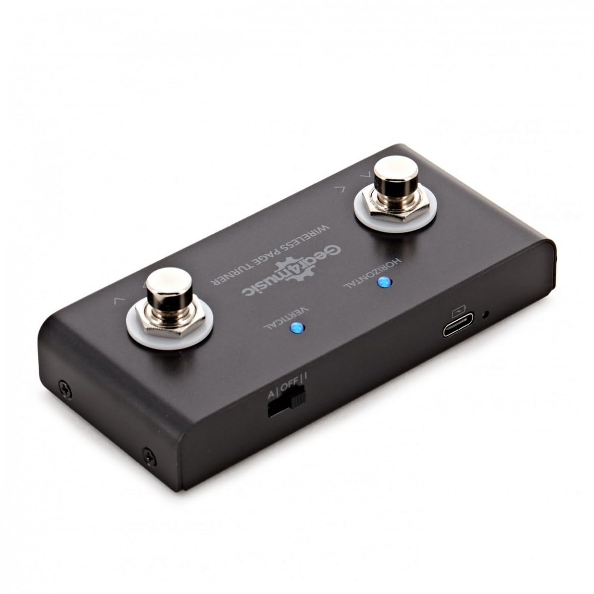 Gear4Music Bluetooth Page Turner Pedal für Noten und Präsentationen