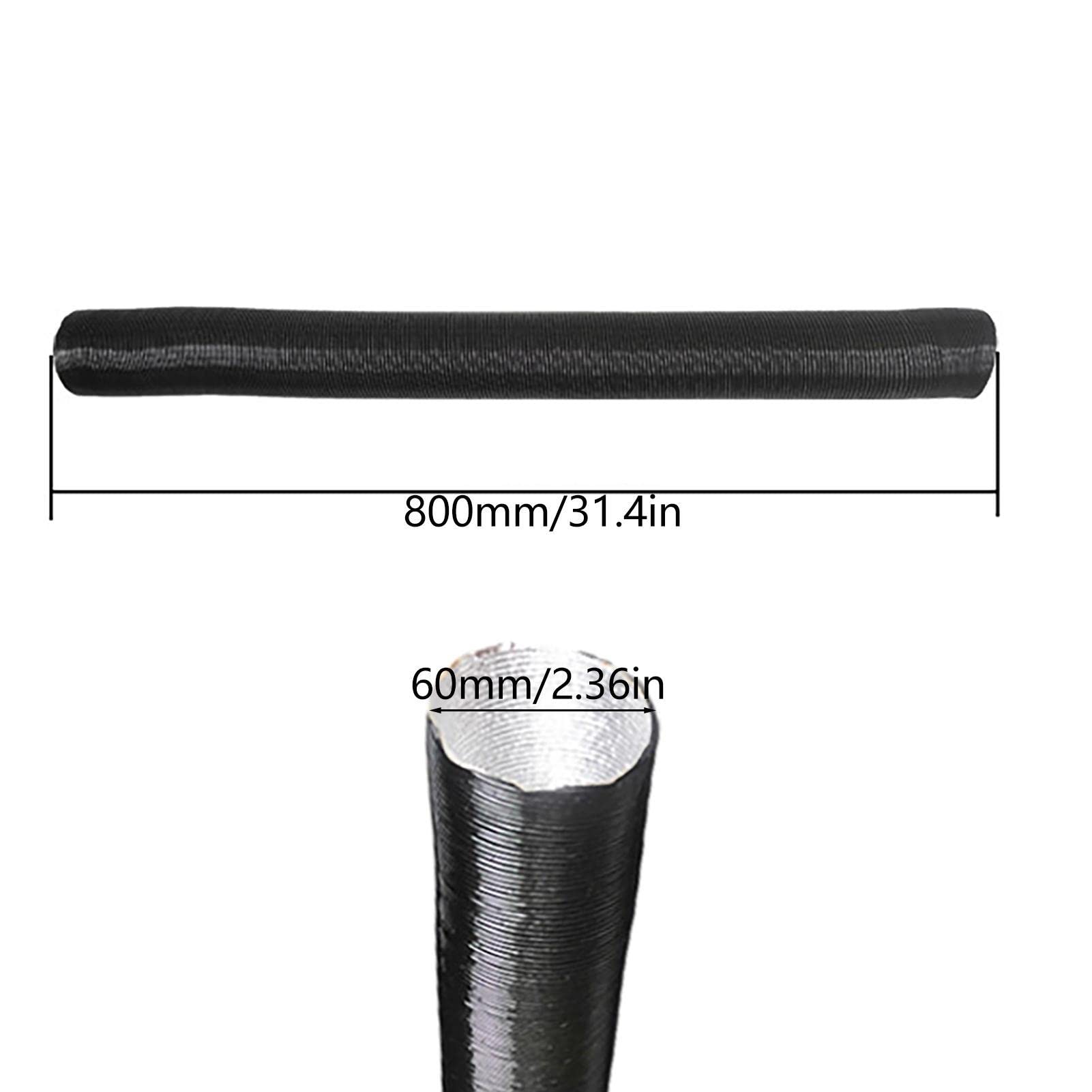 Tubo Riscaldatore Auto In Alluminio - Flessibile Per Aria Parcheggio 30-80 Cm