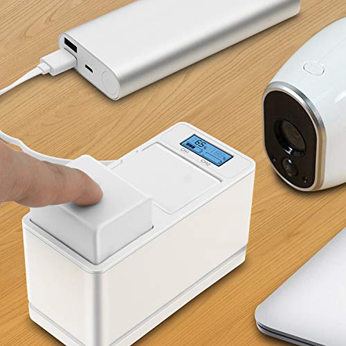 UKor Arlo Pro Batteries Charger Station, Dual Batteries Charging Dock Station for Arlo Rechargeable Battery, Arlo Pro/Pro 2(VMA4400), Arlo Go(VMA4410) Camera Batteries.