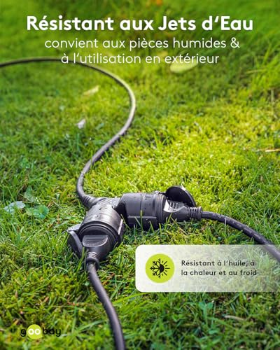 Câble 10m extérieur IP44 pour brancher tous vos appareils sans risque
