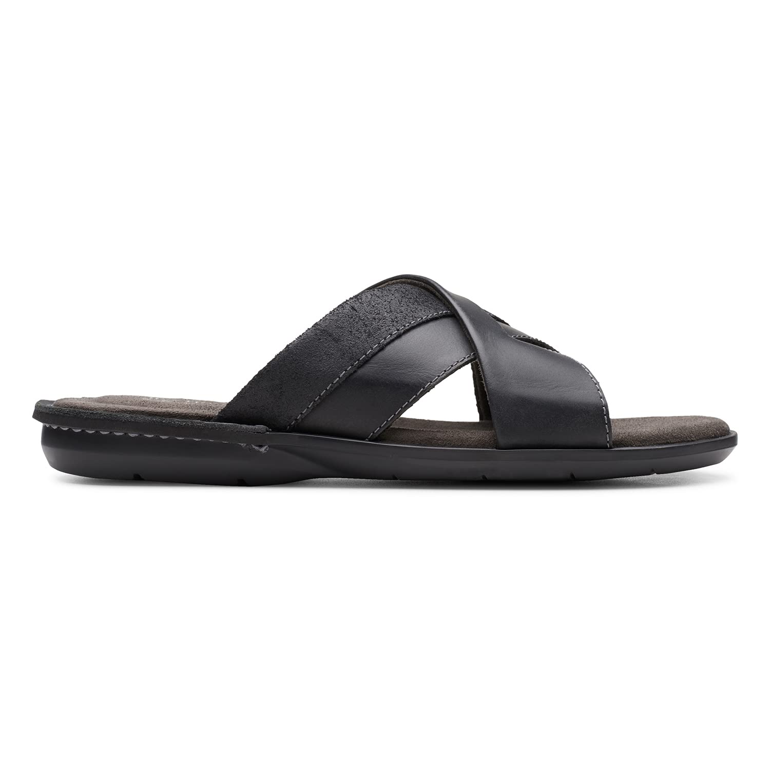 Clarks Black Leather Outdoor Sandals - 9.5 UK (44 EU) (26149851) (B0879944Z3) Amazon Price History, Amazon Price Tracker