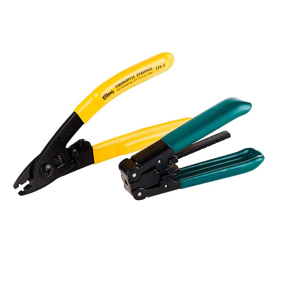 MMD2 In 1 FTTH Splice Fiber Optic Tool Kits CFS-2 Fiber Optic Stripper+CP-FB01 Cable Sheath Stripper