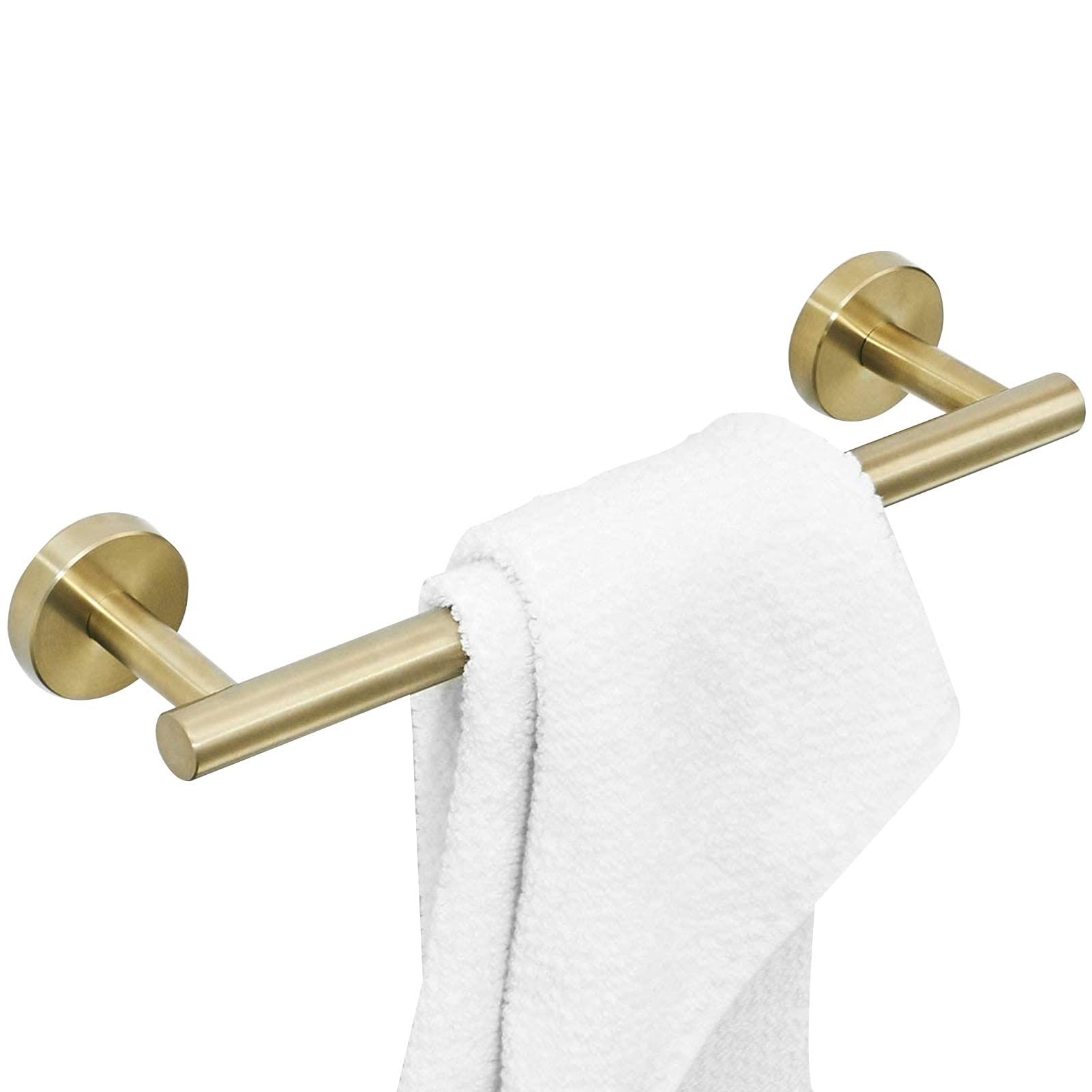 Portasciugamani Singolo, Portasciugamani Rotondo in Acciaio Inossidabile SUS 304, Portasciugamani A Parete, Portasciugamani Dorato per Cucina Bagno, 30cm-89cm Opzionale (Dimensioni : 50cm)