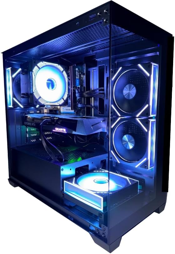PC Intel i7 Quad Core • High-Performance • 32GB RAM • RTX 5060 12GB • 1TB SSD NVME • Premium Glass Case • | Windows 11 | WiFi | Fast & Smooth Gameplay (i9 13th Gen/RTX 5060)