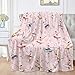 Ballerina Girls Pink Blanket Ballet Gifts for Girls Women Soft Flannel Throws Cozy Lightweight Blankets for Couch Bed Sofa Small 50Ã—40in for Kid/Child