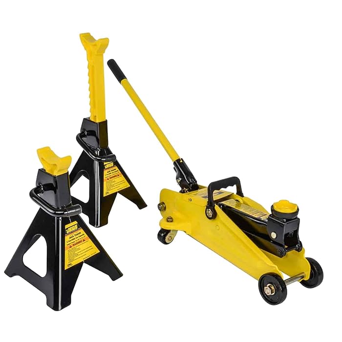 Buy JEGS Hydraulic Utility Floor Jack and Jack Stands 2Ton Capacity