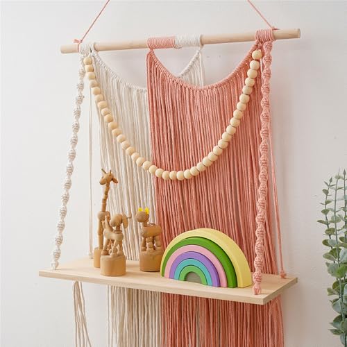 Étagère en macramé avec perles en coton pour maison cocooning - 6