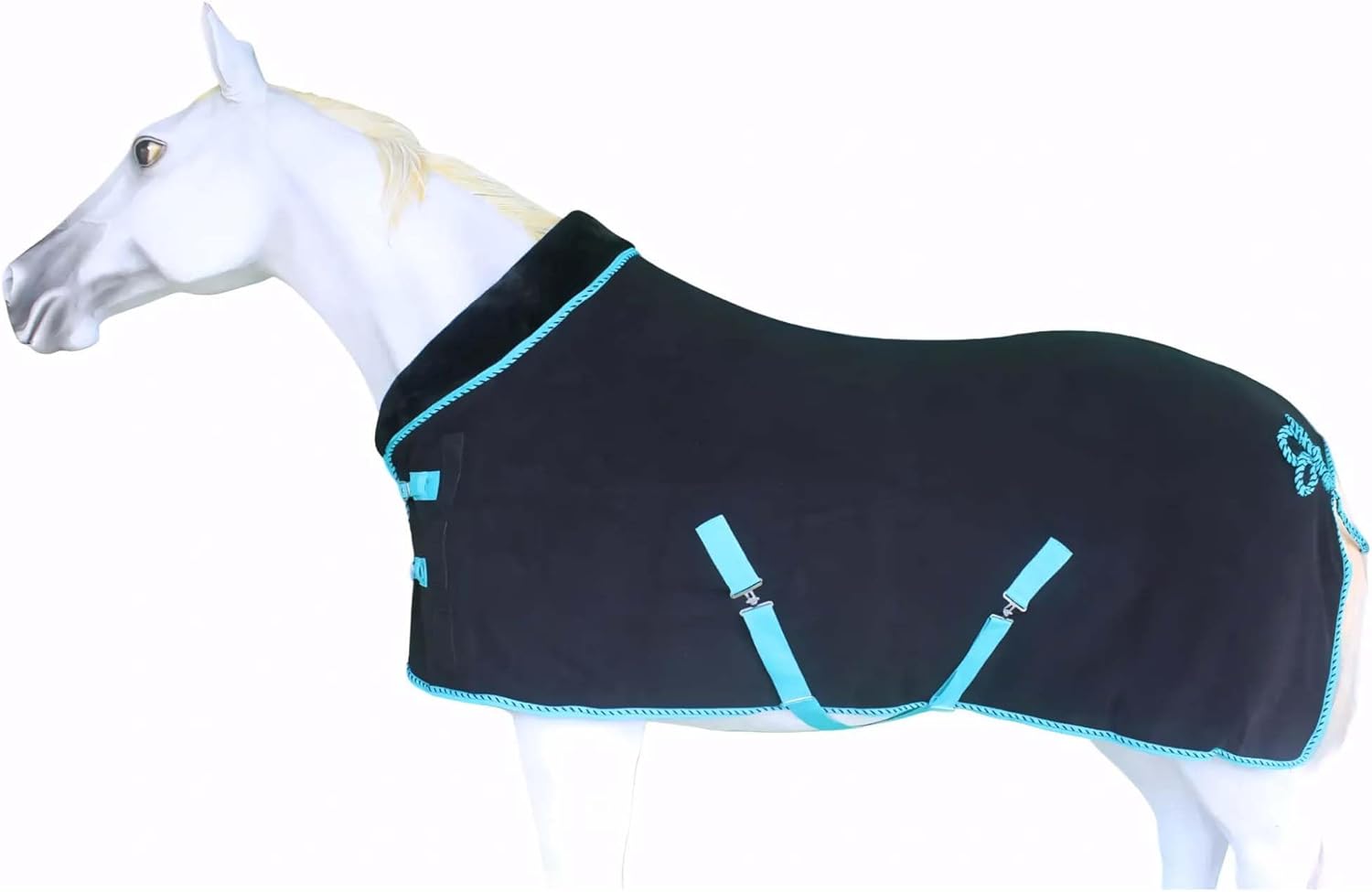 Challenger Horse Soft Fleece Cooler Contoured Exercise Blanket Liner Sheet Wicks 43MI01TR