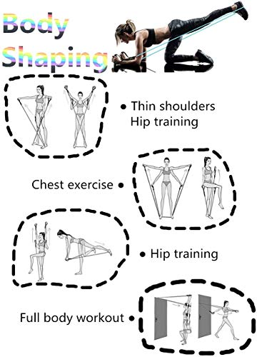 WEINAS Resistance Bands Set, 11pcs Exercise Bands, Workout Tubes Perfect Home Gym for Arms, Legs and Full Body Training,Carry Bag Included
