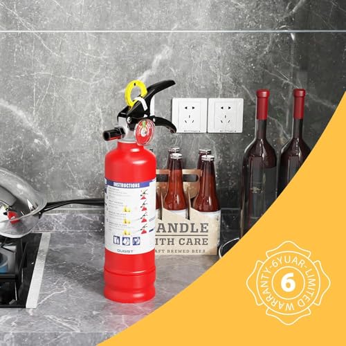 Image of Ougist Pro Fire Extinguisher for Home, 1-A:10-B:C, Dry Chemical, 4 Pack | 2.5 Lb Dry Chemical Set for Small Household, Kitchen and Garage Fires with Quick-Release Handles for Easier Use