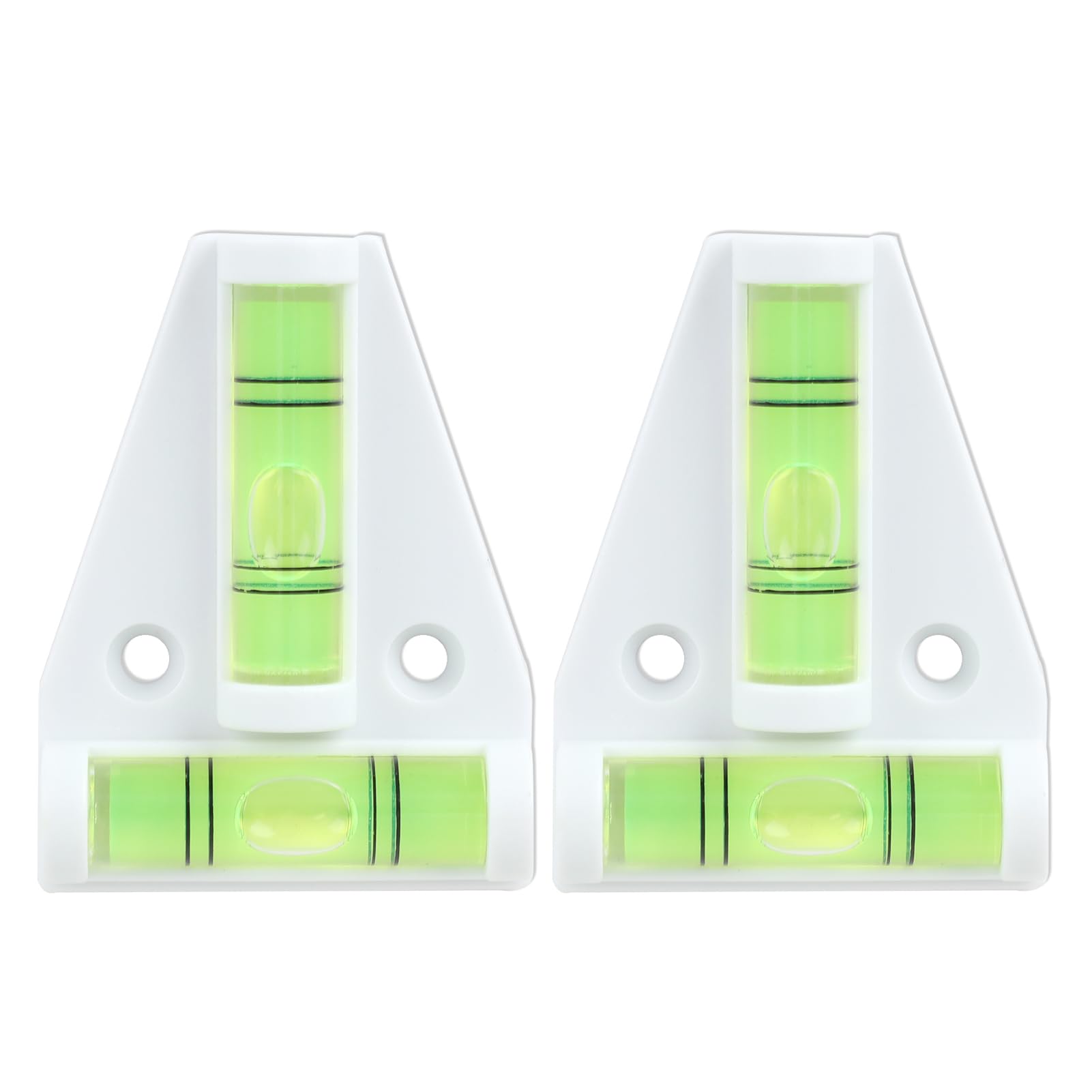 2 PCS Caravan Spirit Level Small, Mini Caravan Leveller Devices 2 Way Bubble Leveling Device Cross Check Spirit Bubble Level, Motorhome Gadgets Levellers T Type Spirit Levels for Campervan Accessories