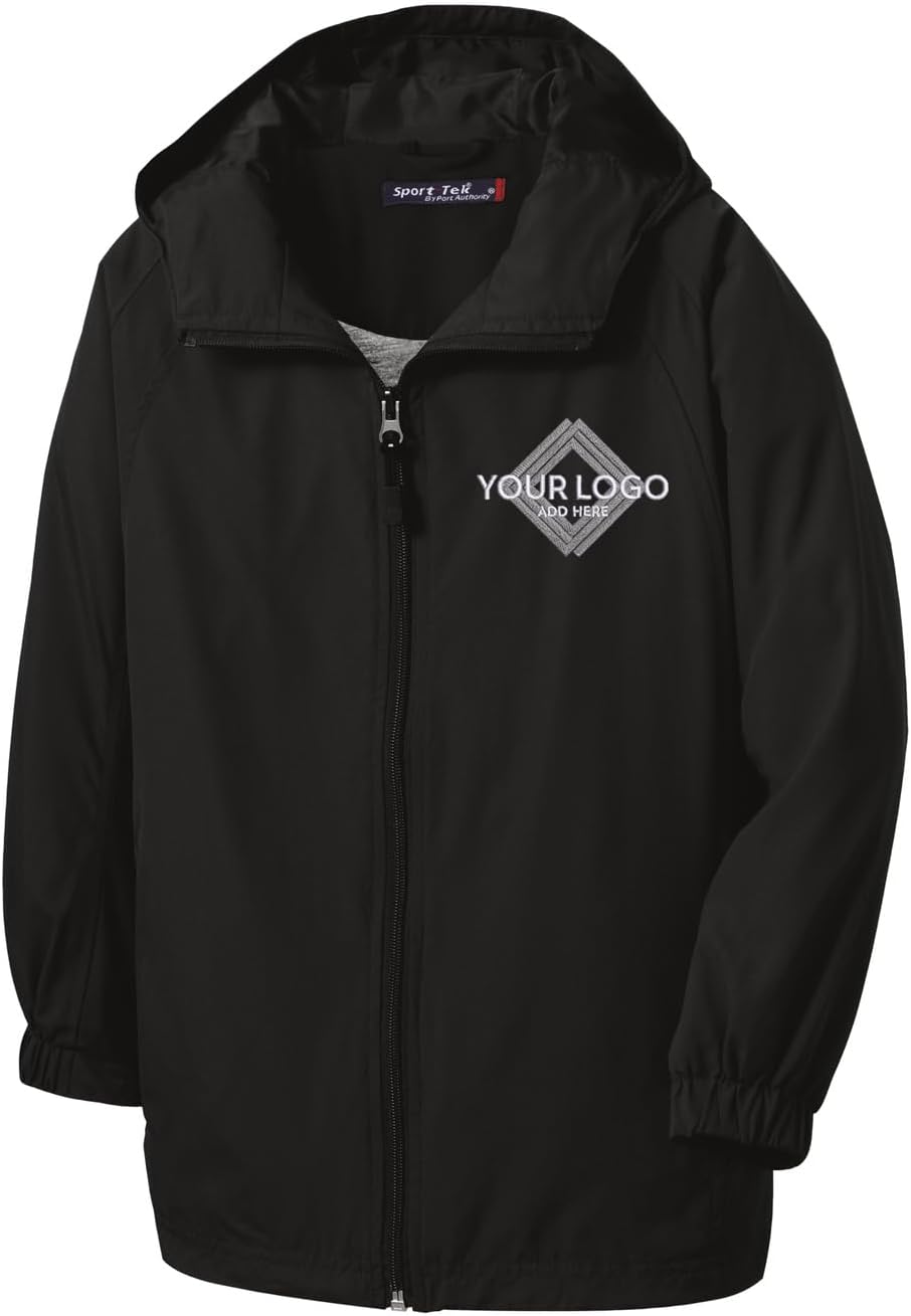 INK STITCH Men Jst73 Custom Personalized Add Logo Texts Team Sports Hooded Full Zip Up Jackets