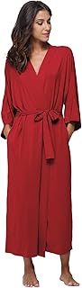 Women's Soft Robes Long Bath Robes Full Length Kimonos Sleepwear Dressing Gown,Solid Color