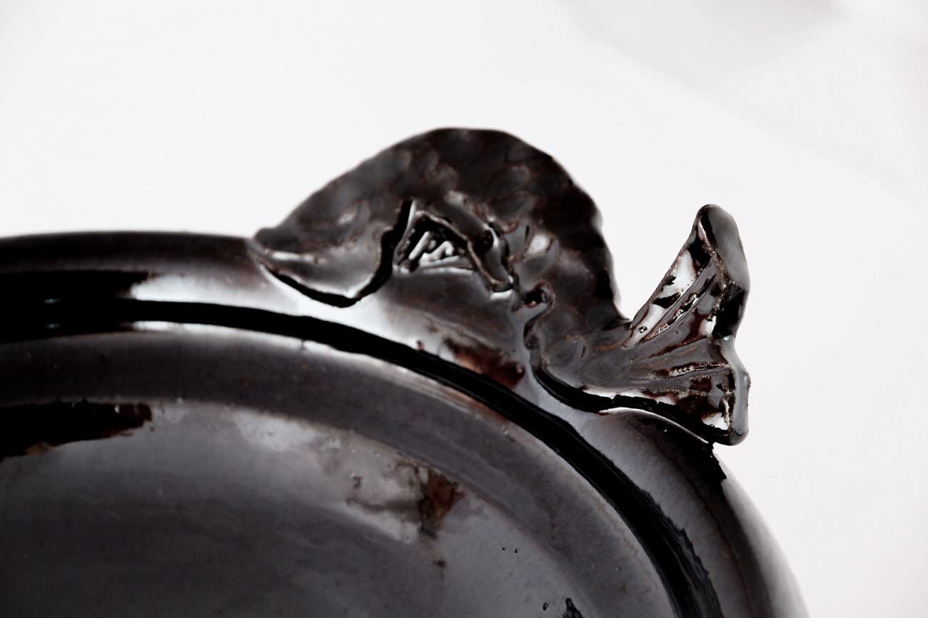 Amazon | 土楽窯 魚手黒鍋 尺二 (5～6人用) 土鍋 土楽窯 伊賀焼 | 土楽