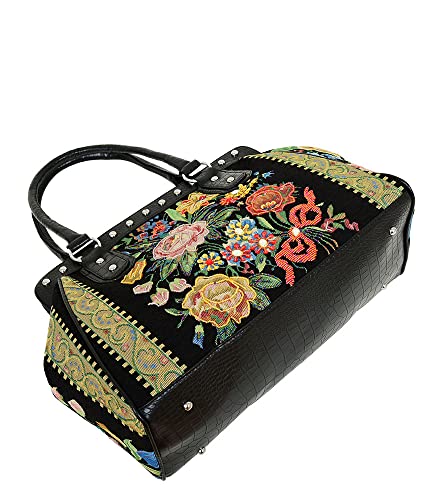 Bolso Satchel Mellow World Flower Shop Negro miniatura 6