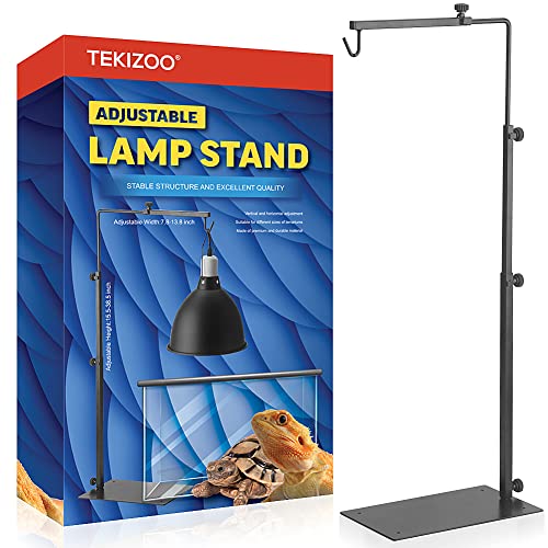 TEKIZOO Reptile Lamp Stand Adjustable Lamp Fixture Hanger Metal lamp Holder...