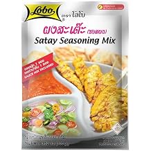 Lobo Thai Satay Seasoning Mix Marinate Seasoning & Peanut Sauce Mix No Added Preservatives, 1-pack