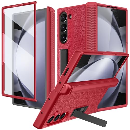 Coque Galaxy Z Fold 6 en cuir pour visionner vos vidéos en mode mains libres