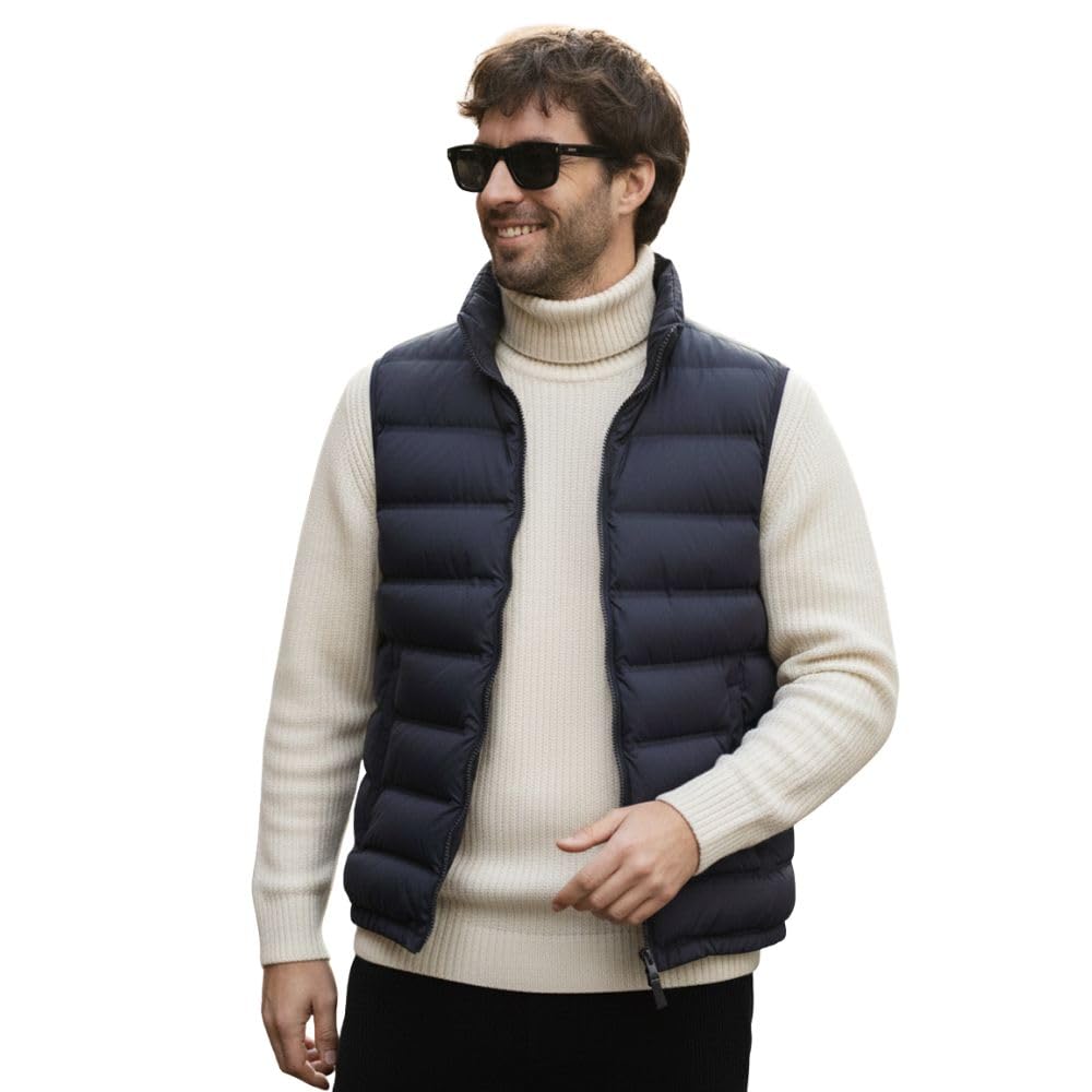 unstd Men Plus Size Sleeveless Puffer Jacket for Winter Wear-picture-36