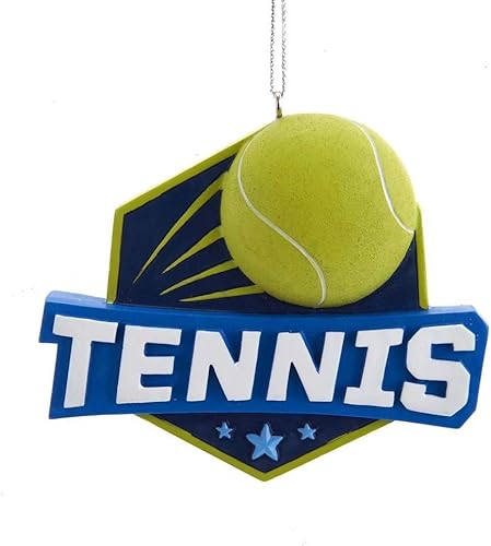 Kurt Adler A1988 Décoration à suspendre en résine Motif tennis 7,6 cm