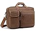 Produktbild CoolBELL 17,3 Zoll Laptop Aktentasche schützend Messenger Bag Herren Umhängetasche Nylon Business Laptoptasche Briefcase Schultertasche Multifunktional Henkeltasche, Canvas Coffee