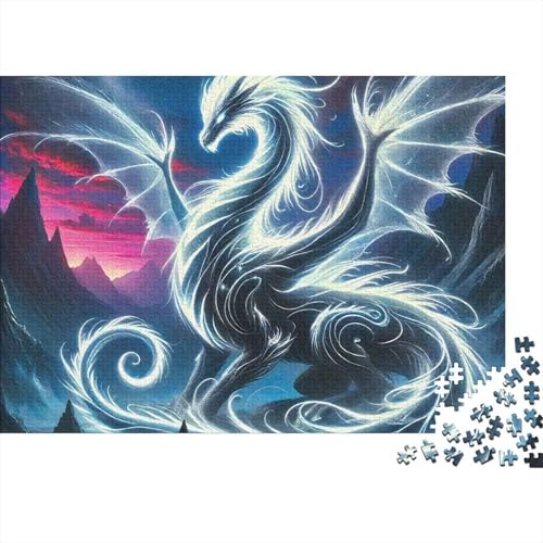 Rompecabezas de pterosaurio de 1000 piezas para adultos, un gran juego educativo de 38x26 cm