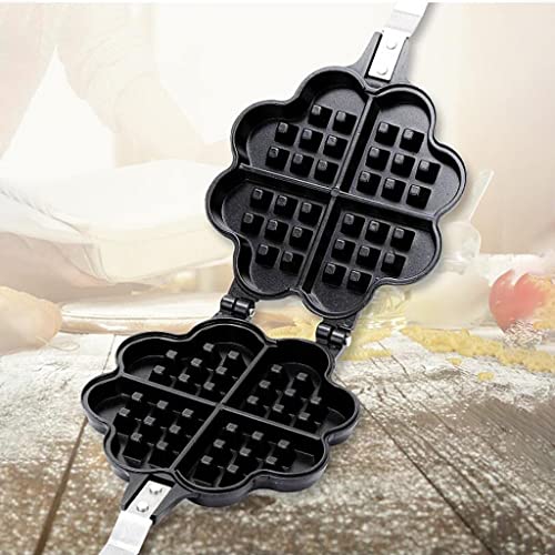 Fenteer Nicht-Stick -Seite Waffel Backform Pan Aluminium Legierung Waffeleisen Waffel zu Platte Kochen Backen werkzeug – Bild 7